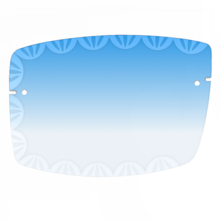 Wave-facet lens silhouette