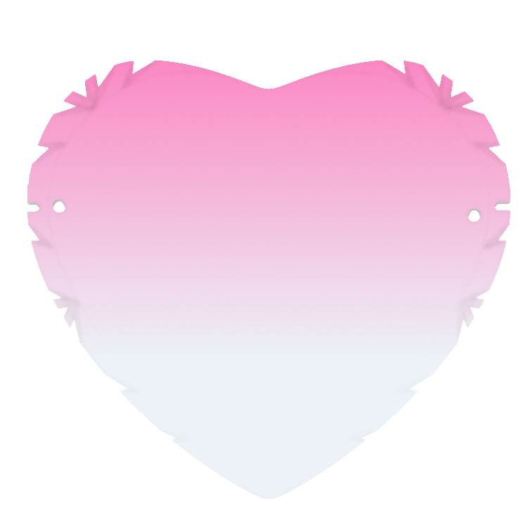 Heart-cut lens silhouette